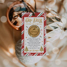 Etiquetas Para Regalos Navidades de nombre perdido de Rudolph filler en c