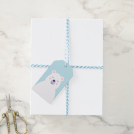 Etiquetas Para Regalos Navidades de oso polar blanco lindo