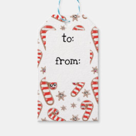 Etiquetas Para Regalos Navidades de Pan de Kawaii Ginger