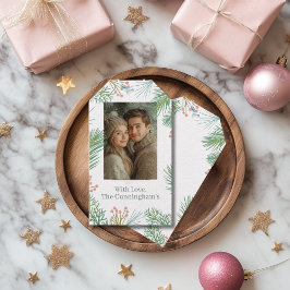 Etiquetas Para Regalos Navidades de Pastel Pink Holly