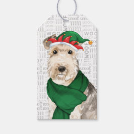 Etiquetas Para Regalos Navidades de perros de vacaciones de Lakeland Terr