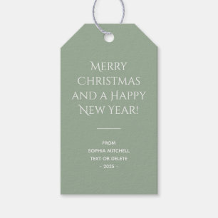 Etiquetas Para Regalos Navidades de sabios blandos en color de tendencia