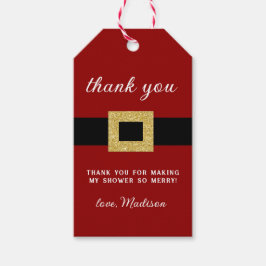 Etiquetas Para Regalos Navidades de Santa Bebé Baby Shower Gracias