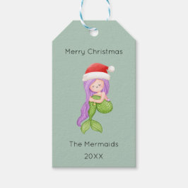 Etiquetas Para Regalos Navidades de Sirenas