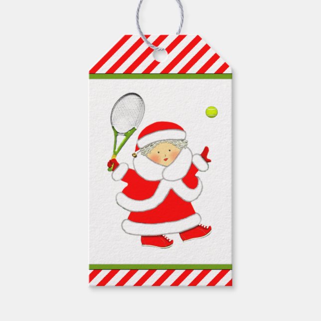 Etiquetas Para Regalos Navidades de tenis (Anverso)