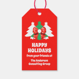 Etiquetas Para Regalos Navidades de vacaciones felices de negocios con ed