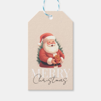 Etiquetas Para Regalos Navidades de Vintage Santa Claus