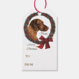 Etiquetas Para Regalos Navidades de Vizsla Lovers