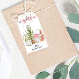 Etiquetas Para Regalos Navidades de Watercolor Gnome