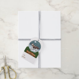 Etiquetas Para Regalos Navidades de Welsh Springer Spaniel