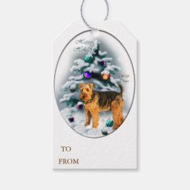 Etiquetas Para Regalos Navidades de Welsh Terrier