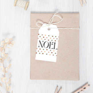 Etiquetas Para Regalos Navidades de Winter Boho Noel Dots