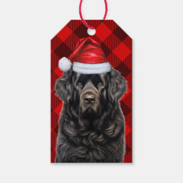Etiquetas Para Regalos Navidades del amante de los perros de Terranova, R