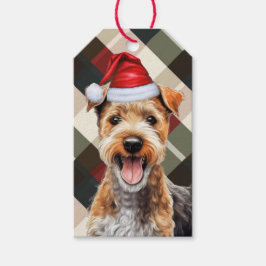 Etiquetas Para Regalos Navidades del amante del perro de Lakeland Terrier