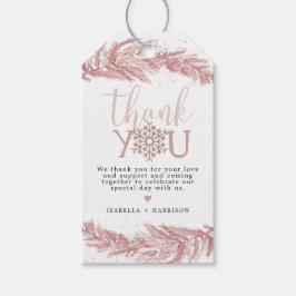 Etiquetas Para Regalos NAVIDADES del lago de Nieve de Pino de Invierno RO