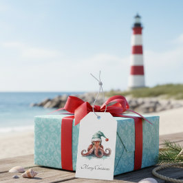Etiquetas Para Regalos Navidades del Octopus Alegría, personalizado