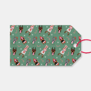 Etiquetas Para Regalos Navidades Dobermann Dogs