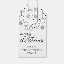 Navidades elegantes y sencillos en blanco y negro