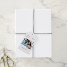 Etiquetas Para Regalos Navidades familia de fotos de pino cónico blanco