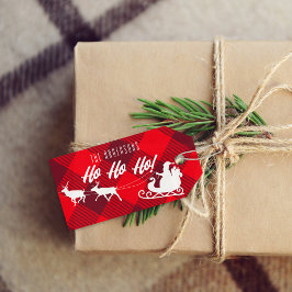 Etiquetas Para Regalos ¡Navidades familiares Ho Ho Ho Ho Ho! Santa Red Bu