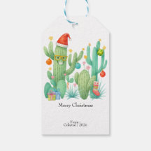 Navidades festivos Cactus con Santa Hat y Ornament