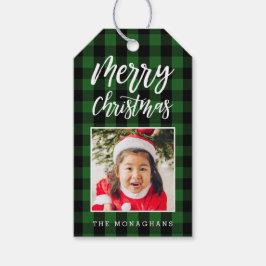 Etiquetas Para Regalos Navidades fotográficos de Green Plaid
