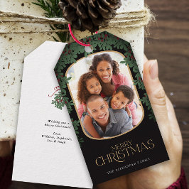 Etiquetas Para Regalos Navidades fotográficos de Winter Greenery Mistleto