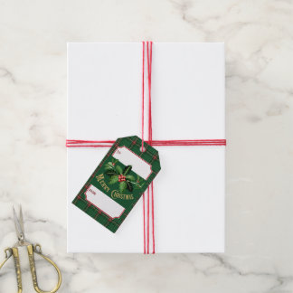 Etiquetas Para Regalos Navidades Green Red Plaid