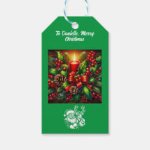 Navidades hermosas velas y oso polar