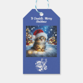 Etiquetas Para Regalos Navidades Hermoso Kitten