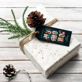 Etiquetas Para Regalos Navidades HoHo Holly Branches Candy Cane