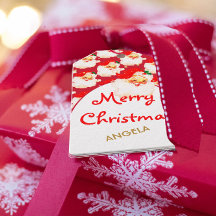 Navidades Jolly Santa Claus Red Merry Greeting