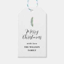 Etiquetas Para Regalos Navidades modernos Botánicos