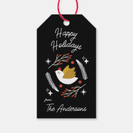 Etiquetas Para Regalos Navidades modernos Personalizable Dove & Berries