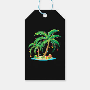 Etiquetas Para Regalos Navidades Palm Tree Tropical Xmas Gift Coconut