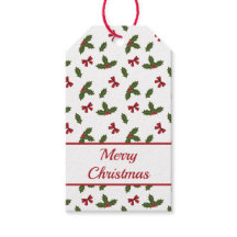 Navidades Patrón Común Planta Holly Y Barras Rojas