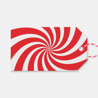 Etiquetas Para Regalos Navidades Peppermint Candy Cane Swirl Red Gift Eti