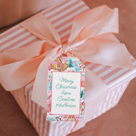 Etiquetas Para Regalos Navidades personalizados de las casas de jengibre 