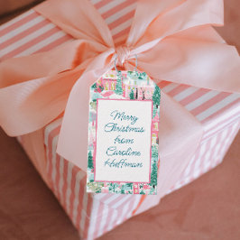 Etiquetas Para Regalos Navidades personalizados de las iglesias rosadas d