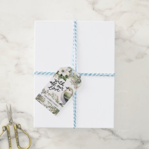 Etiquetas Para Regalos Navidades personalizados Flores y Aves - Todo nues