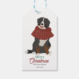 Etiquetas Para Regalos Navidades personalizados Perro de montaña Bernese