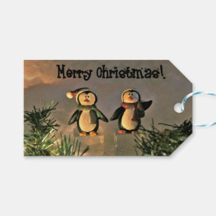 Etiquetas Para Regalos Navidades pingüinos