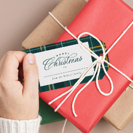 Etiquetas Para Regalos Navidades regalo clásicos vacaciones verdes