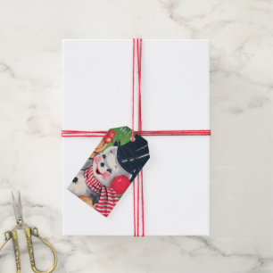 Etiquetas Para Regalos Navidades retro fiesta de nieve Holiday añada etiq