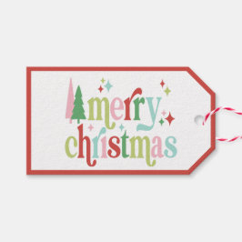 Etiquetas Para Regalos Navidades Retro Pastel | Feliz Navidad