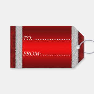Etiquetas Para Regalos Navidades rojos de Santa Suit