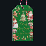Etiquetas Para Regalos Navidades rojos verdes Santa Elf Snowman Gingerbre<br><div class="desc">Etiqueta de regalo de Navidades festivos. Doble Lado. Personalízalo con tu propia redacción. c) Somerset Fine Paperie</div>