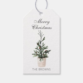 Etiquetas Para Regalos Navidades rústicos de granjas posan árboles