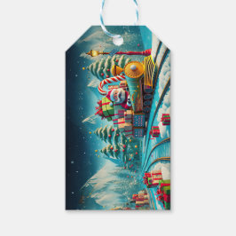 ETIQUETAS PARA REGALOS NAVIDADES SANTA POLAR EXPRESS EVE