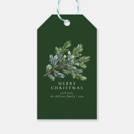 Etiquetas Para Regalos Navidades simples acuarela floral